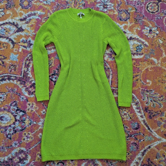 Victor Glemaud x Target neon green sweaterdress Medium - NWT - Picture 1 of 6
